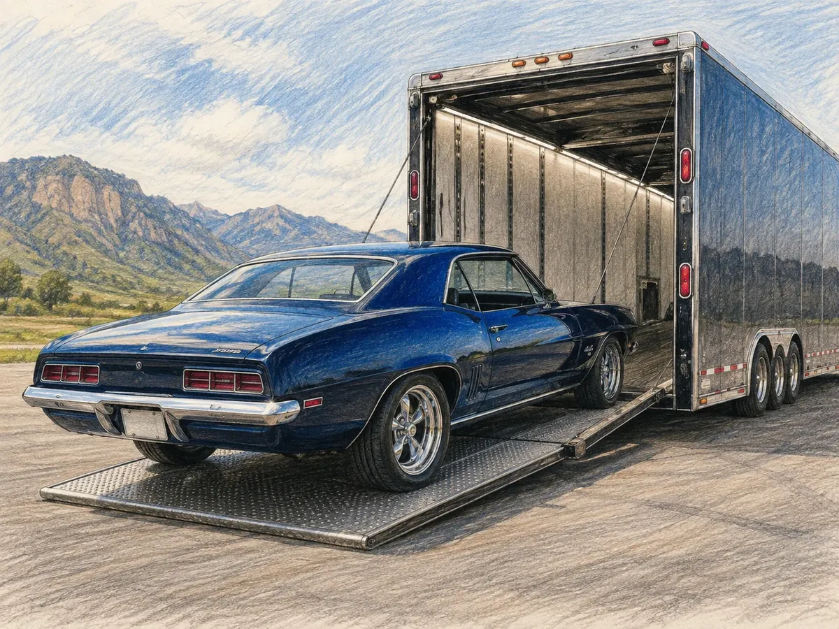 Classic & Collector Car Transport vehicle shipping service artwork