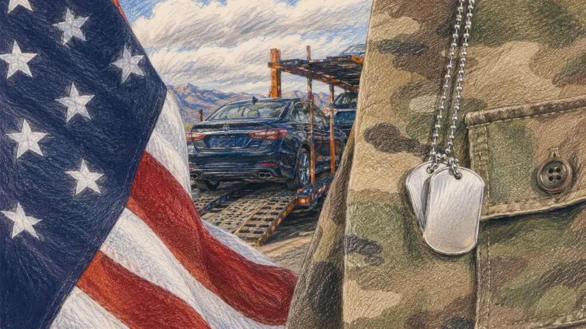 Military / Private Relocation vehicle shipping service artwork