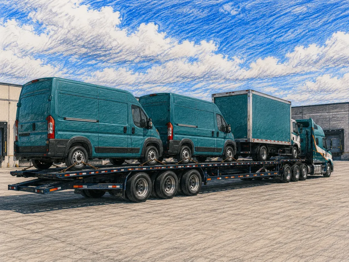 RV & Oversized Vehicle Transport vehicle shipping service artwork
